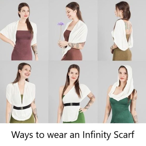 Tartan Plaid Infinity Scarf - Versatile Warm & Comfy - Vegan Friendly - Picture 4 of 5